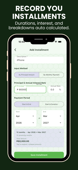 Tortol - Installments Tracker Screenshot 2 of 7