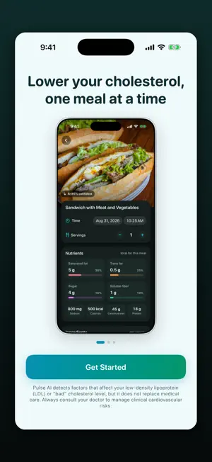 Pulse AI: Cholesterol Tracker screenshot 1