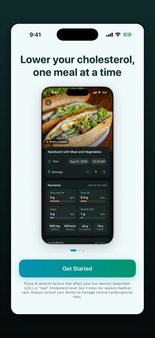 Pulse AI: Cholesterol Tracker Screenshot 1 of 6