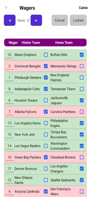 Pickem Confidence Pool screenshot 2