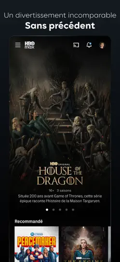Capture d'écran de HBO Max : Streaming Film Et TV sur iPhone 4