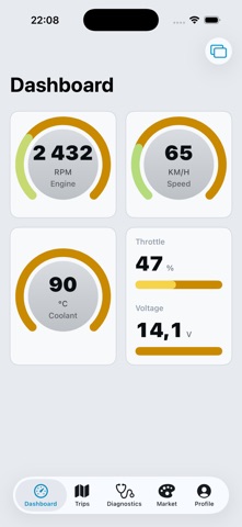 OBD2 Scanner: DriveTelemetry iPhone screenshot