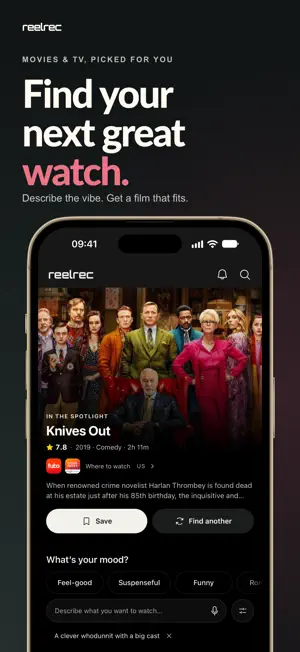 reelrec - Movie & TV Tracker screenshot 1