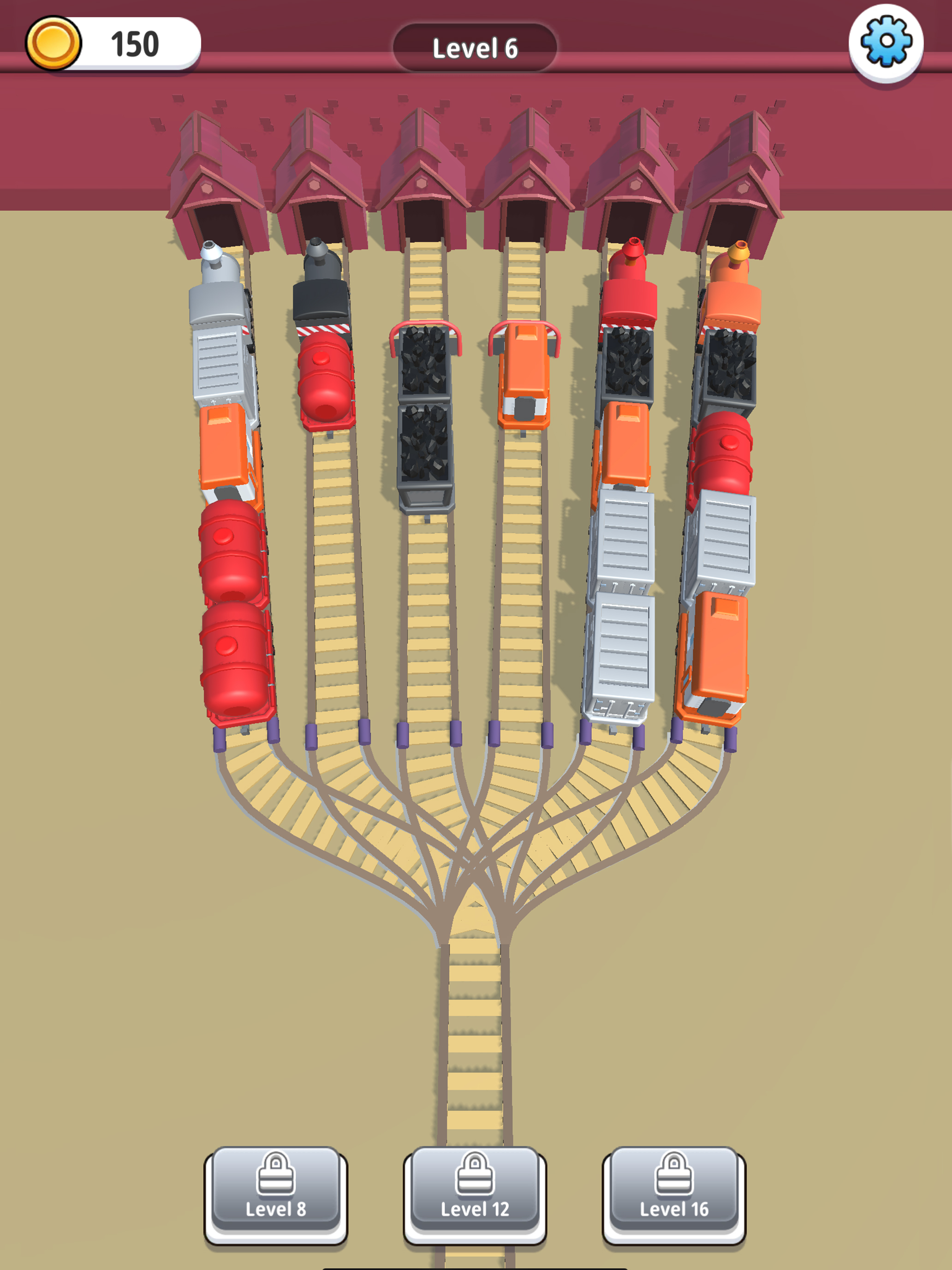 Color Train Sort