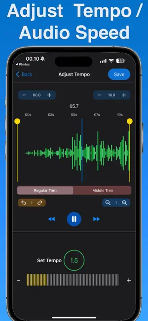 Music Speed Changer・Audio screenshot 1