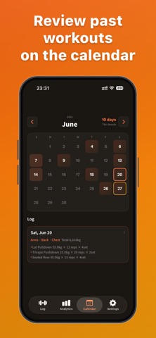 LogMus - Workout & Gym Log Screenshot 4 of 6