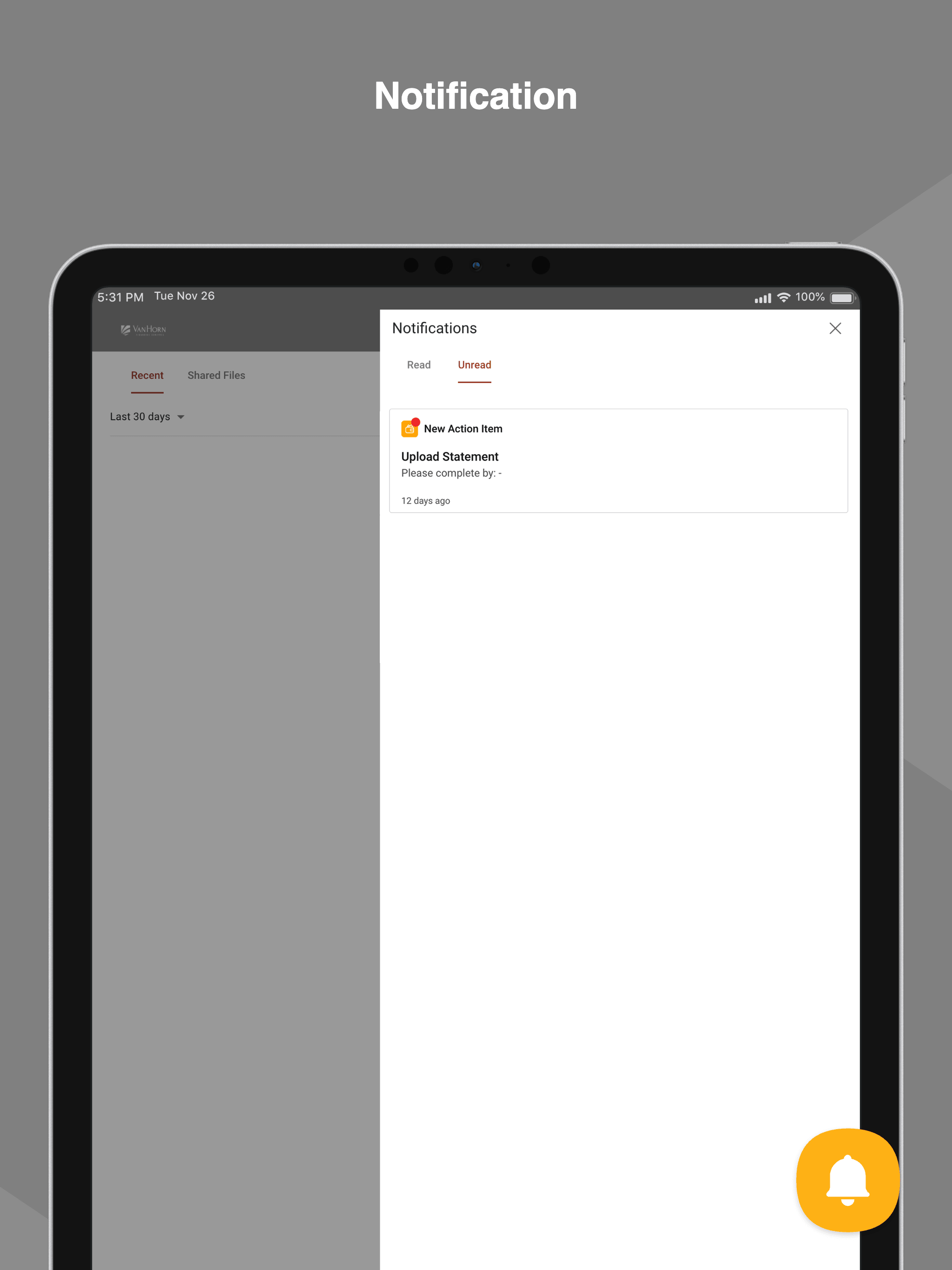 Van Horn Wealth Portal screenshot 10