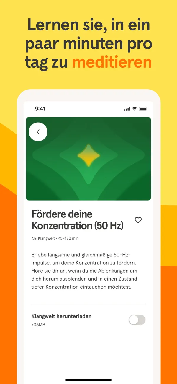 Headspace: Sleep & Meditation iPhone App Screenshot 5 – Gesundheit & Fitness