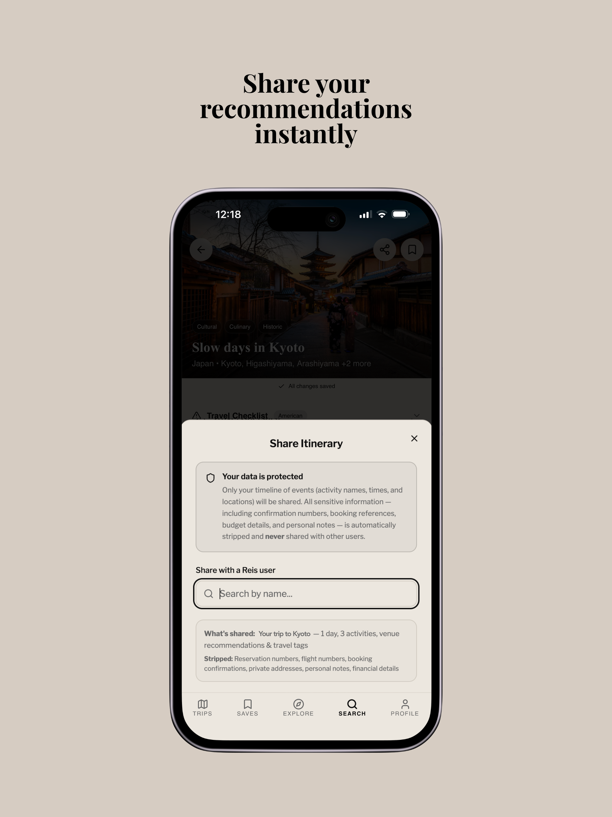 Reis - Travel, Curated screenshot 13