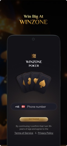 Winzone Poker iPhone screenshot