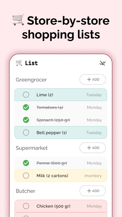 Groly: Grocery Planner