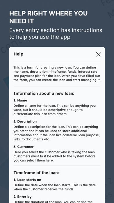 Money lender - Loan management Screenshot