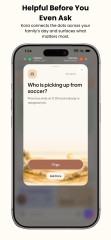Kora - Family AI Assistant iPhone screenshot