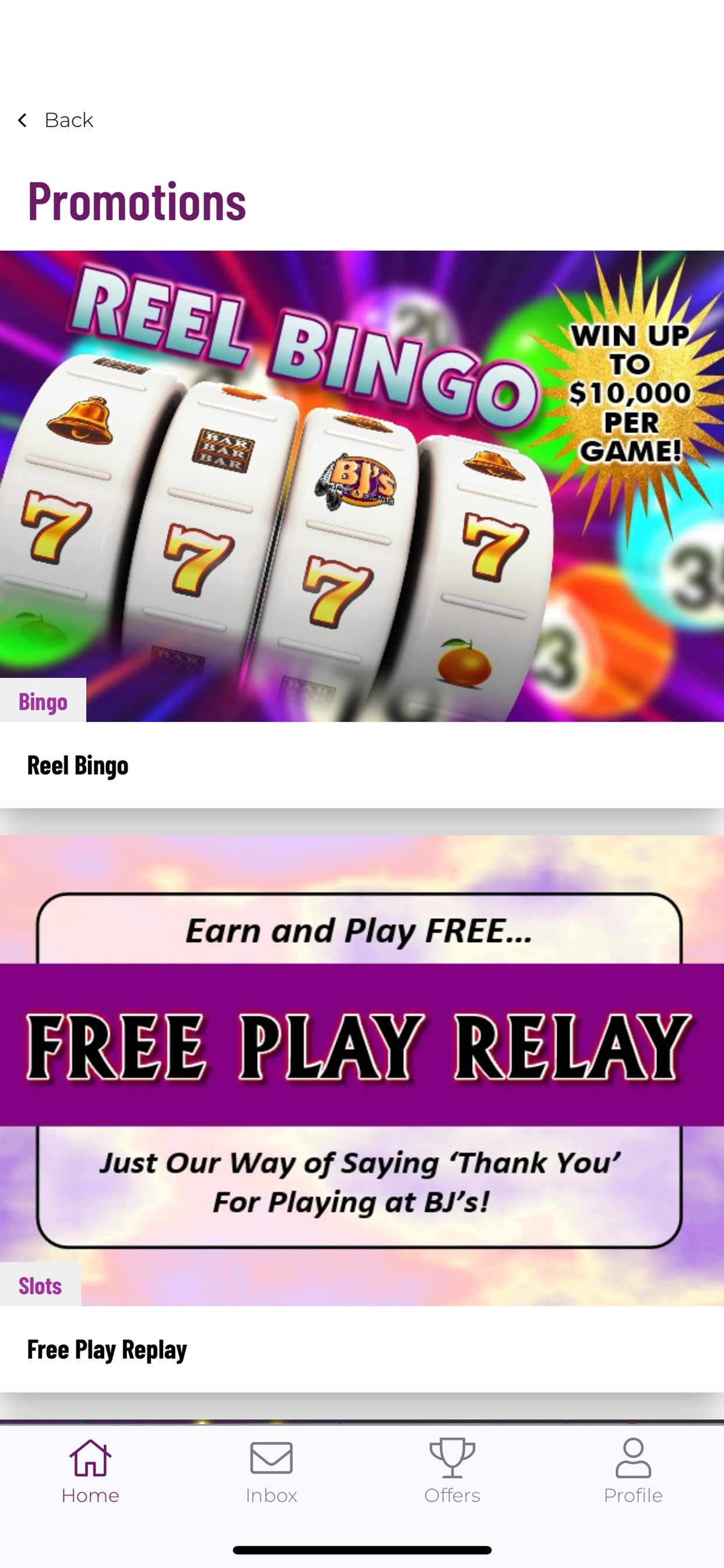 BJ's Bingo & Gaming screenshot 5