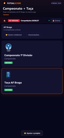 FutsalScore PT screenshot 2