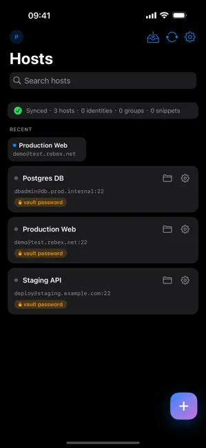 Genterminal: SSH Terminal iPhone screenshot 1