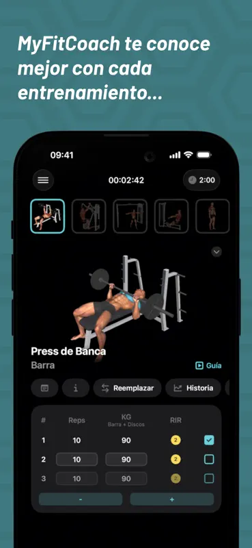 MyFitCoach: Plan Entrenamiento screenshot 3 of 9