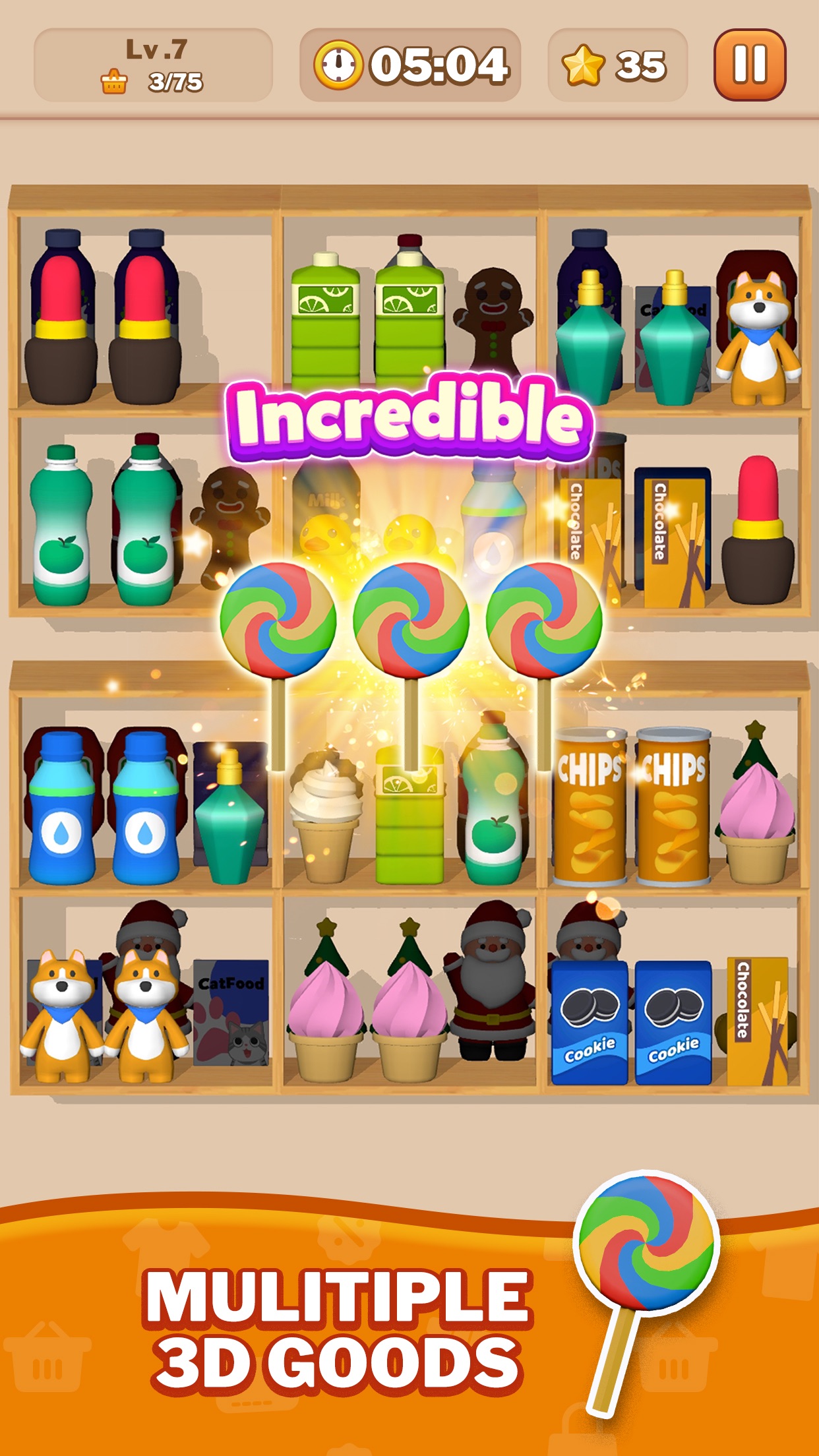 Goods Triple Match: Sorting 3D screenshot 2