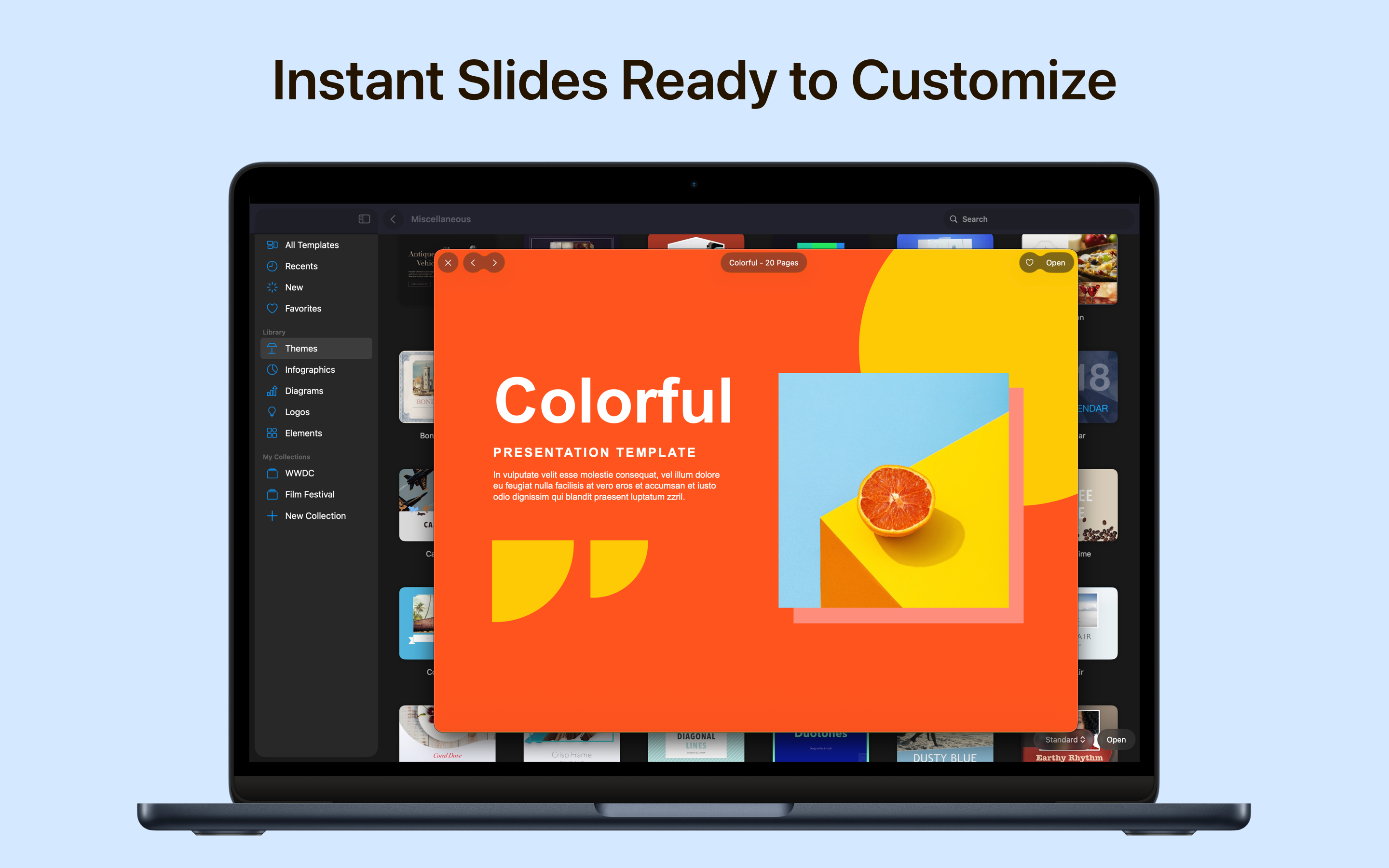 Toolbox for Keynote: Templates