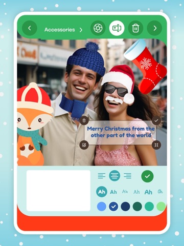 Christmas Funny Face Filters iPad screenshot