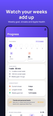 Japanese Walking: Timer & Plan Screenshot 4 of 5