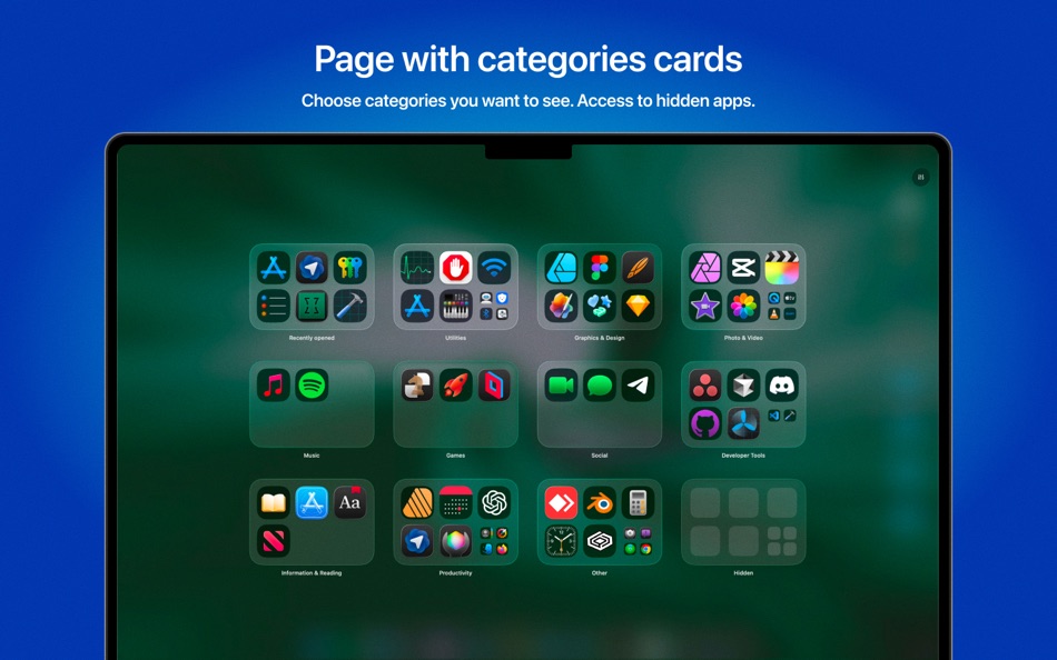 #9. LaunchMe - App Launchpad (macOS) โดย: Mariia Bebris