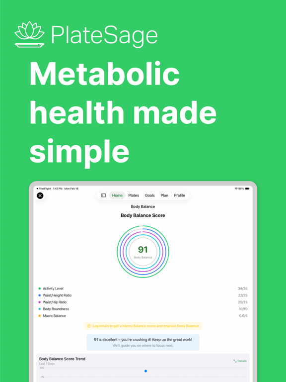 PlateSage: Metabolic Health