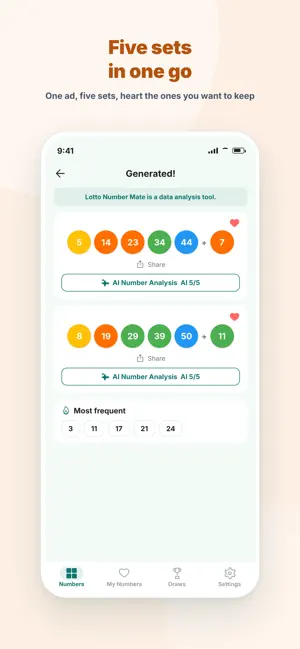 Lotto Number Mate screenshot 2