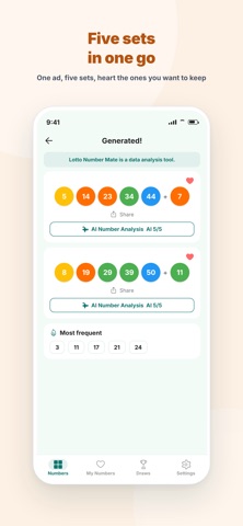 Lotto Number Mate Screenshot 2 of 8