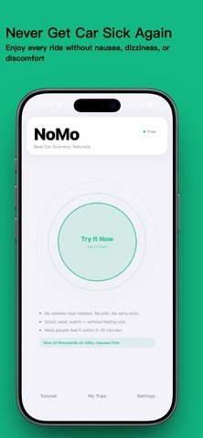 NoMo - Motion Sickness Relief Screenshot 1 of 9