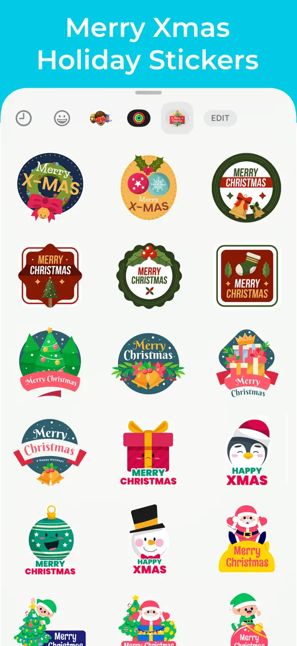 Screenshot #3 pour Merry Xmas Holiday Stickers