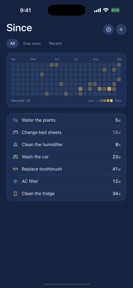 Since - Last Done screenshot
