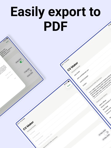 CV Maker: Write & Generate iPad screenshot