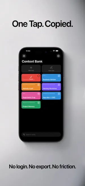 Context Bank screenshot 2