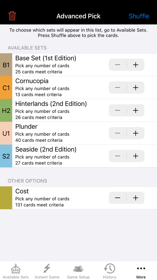 #7. Dominion Card Randomiser (iOS) 게시자: Jonathan Lord
