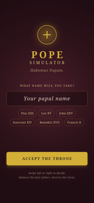 Conclave: Pope Simulator Screenshot 1 of 5