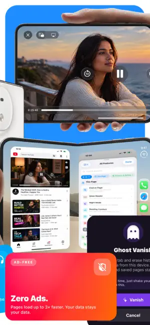 Ghost - Fast Private Browser screenshot 3