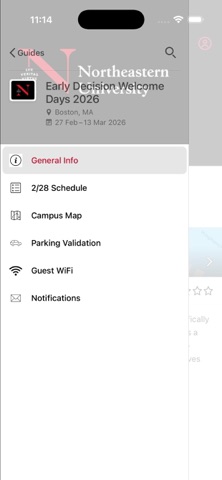 Northeastern Admissions Events Screenshot 1 of 3