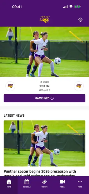 UNI Panther Athletics screenshot 1