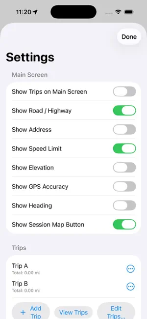 GPSSpeedTrack screenshot 2