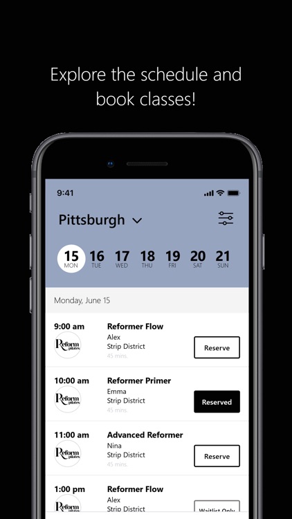 Reform Pilates Pittsburgh