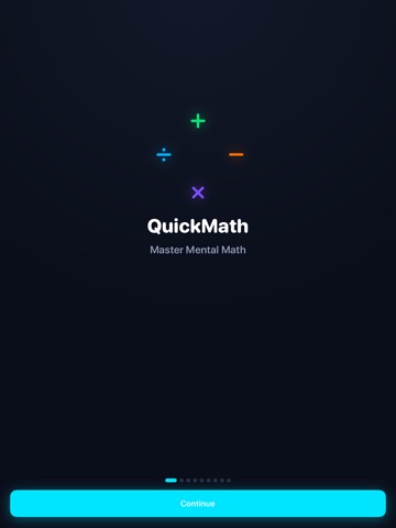Quick Math: Speed Brain Game iPad screenshot