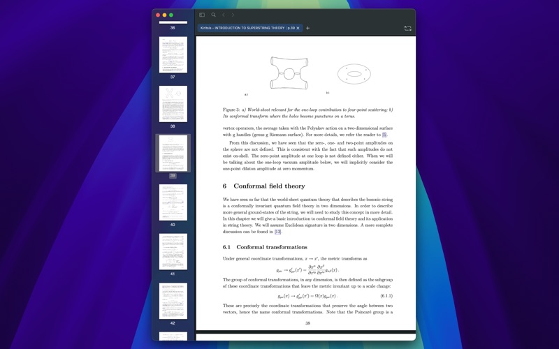 Popup PDF app screenshot