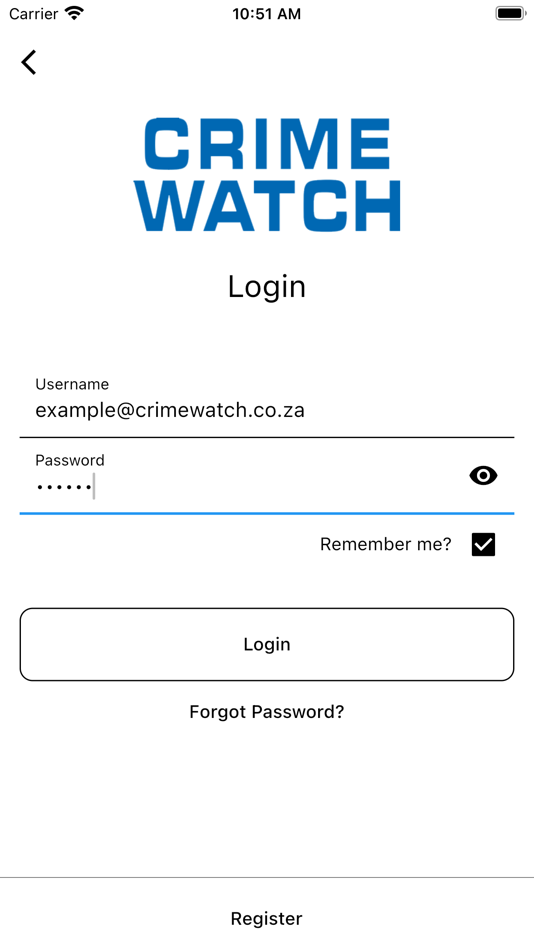#2. CRIME WATCH SECURITY APP (iOS) 由: Oryx Systems CC