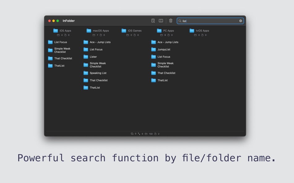#5. InFolder (macOS) Podle: Ebey Tech LLC