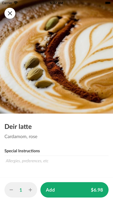 Deir Cafe iPhone screenshot 4 - Food & Drink app