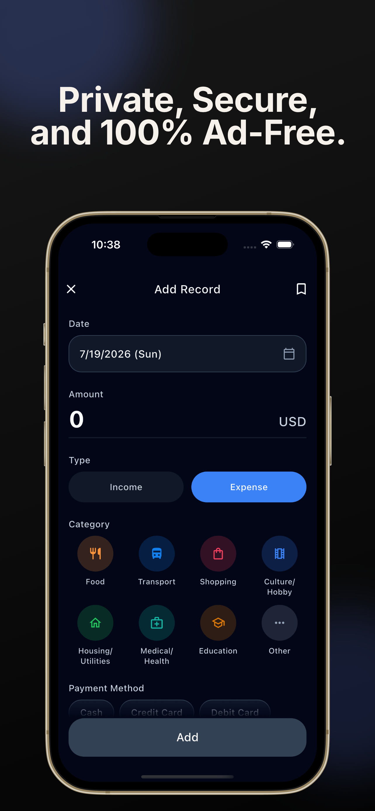 Where is My Money - budget app screenshot 2