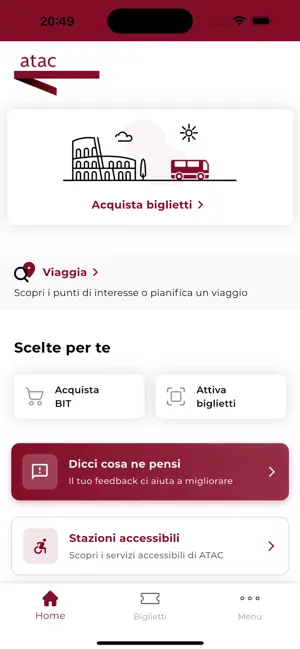 Atac Roma iPhone screenshot 1