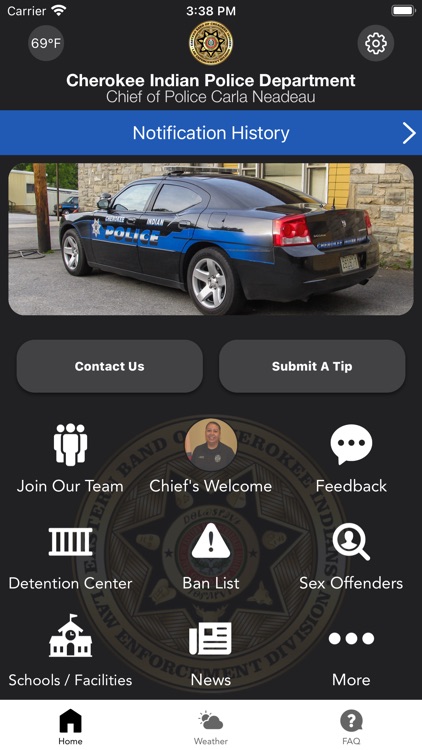 Cherokee Indian Police Dept