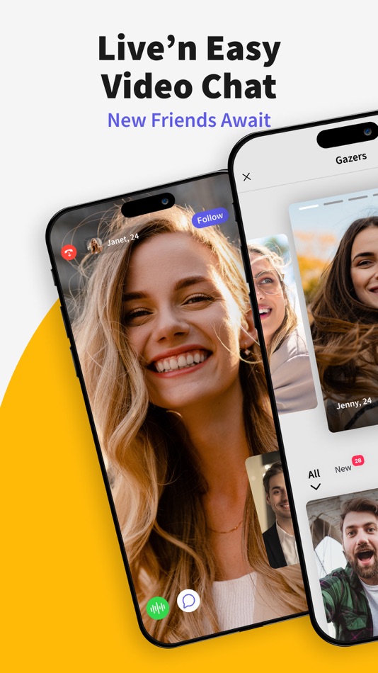 #1. Gaze: Live Video Chat App (iOS) 由: VLMedia Inc.
